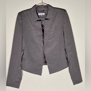 Gray Calvin Klein blazer, size 6P.